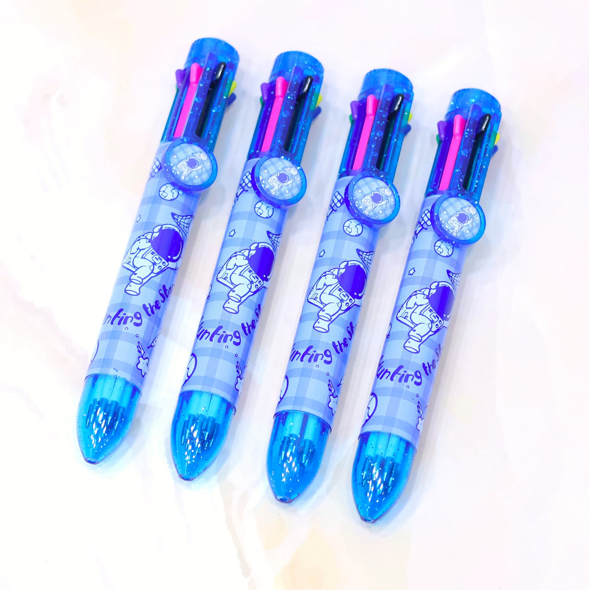 Outer Space Printed Multicolor 8-in-1 Pen