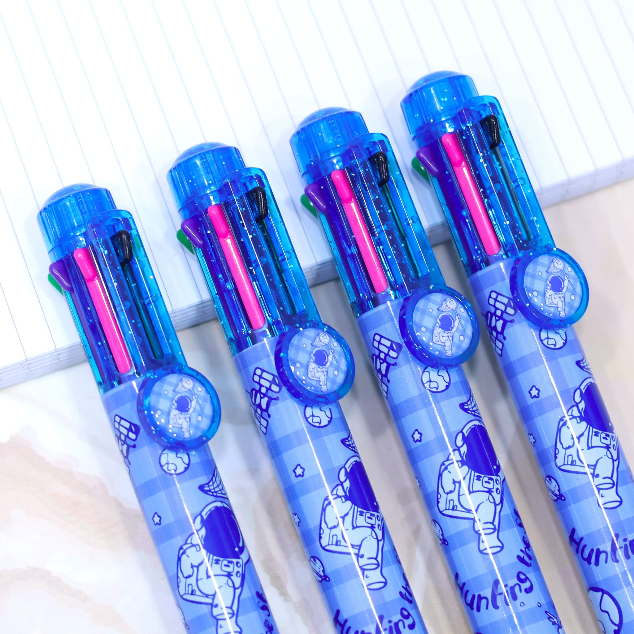 Outer Space Printed Multicolor 8-in-1 Pen