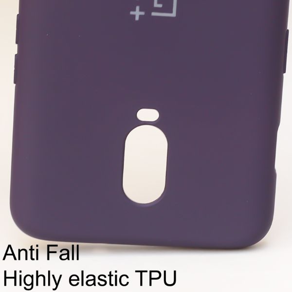 Deep Purple  Camera Original Silicone Case for Oneplus 6T