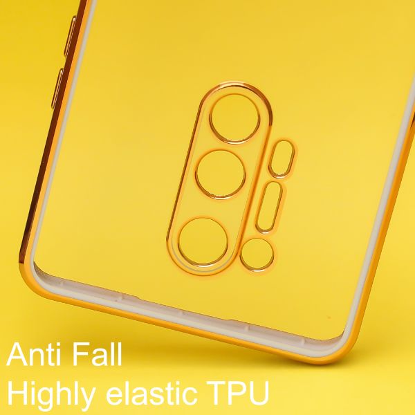 Purple Electroplated Transparent Case for Oneplus 8 Pro