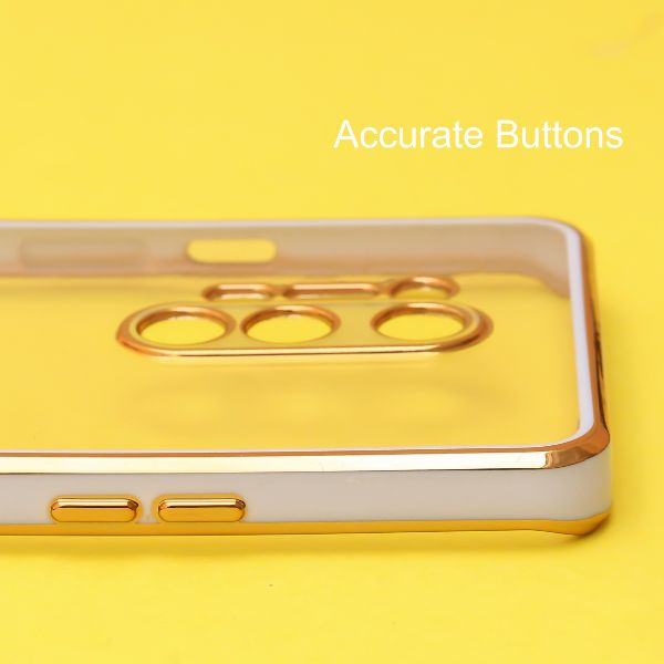 Purple Electroplated Transparent Case for Oneplus 8 Pro