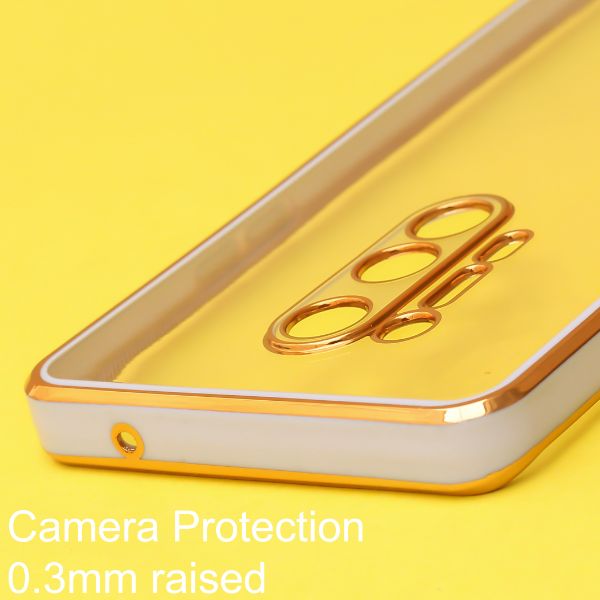 Purple Electroplated Transparent Case for Oneplus 8 Pro