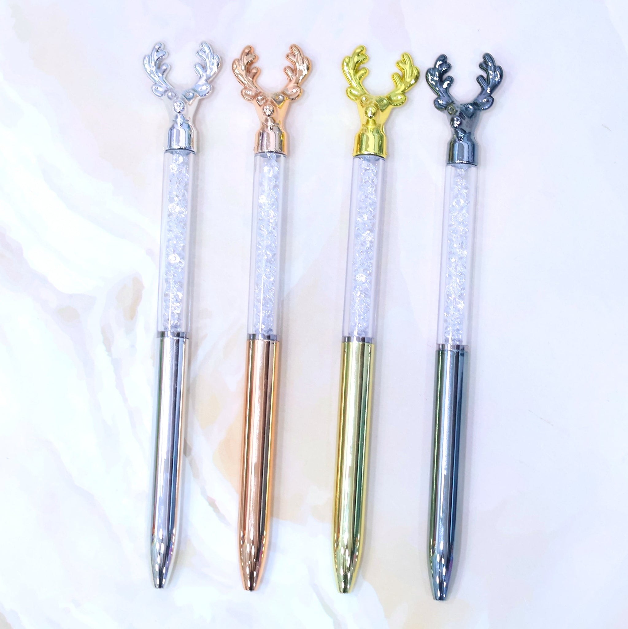 Reindeer Crystal Metallic Pen