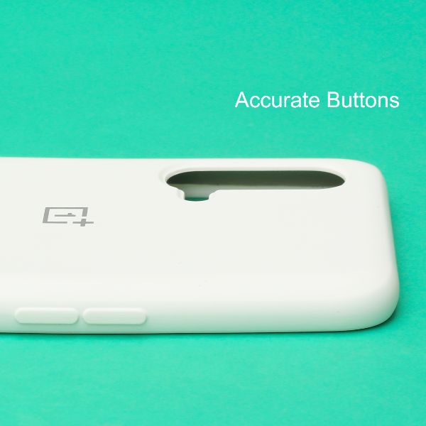 White Original Silicone case for Oneplus Nord CE
