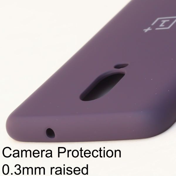 Deep Purple  Camera Original Silicone Case for Oneplus 6T