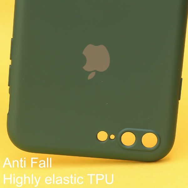 Dark Green Original Camera Silicone case for Apple iphone 7 Plus