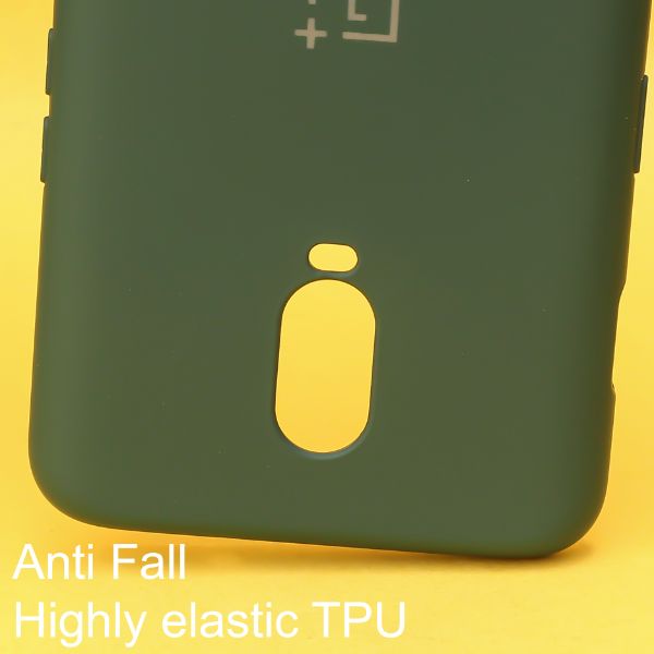 Dark Green Original Camera Silicone case for Oneplus 6T