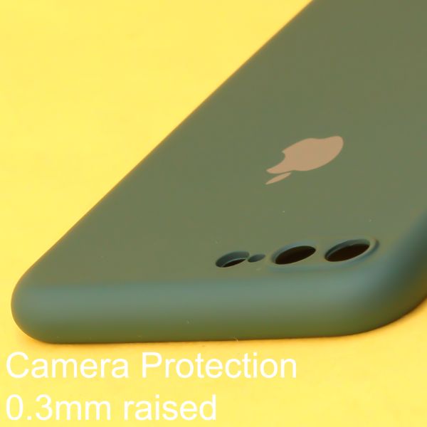 Dark Green Original Camera Silicone case for Apple iphone 7 Plus