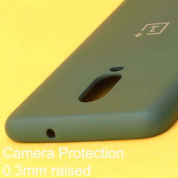 Dark Green Original Camera Silicone case for Oneplus 6T