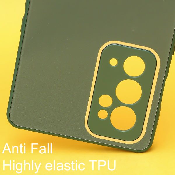 Dark green camera Safe mirror case for Oneplus 9RT