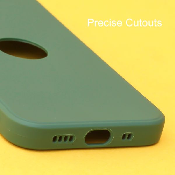 Dark Green Candy Logo Cut Silicone Case for Apple Iphone 11