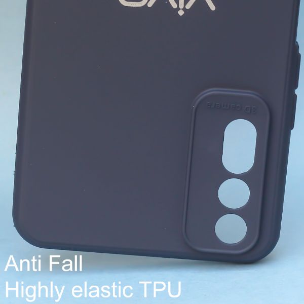 Dark Blue Spazy Silicone Case for Vivo Y20