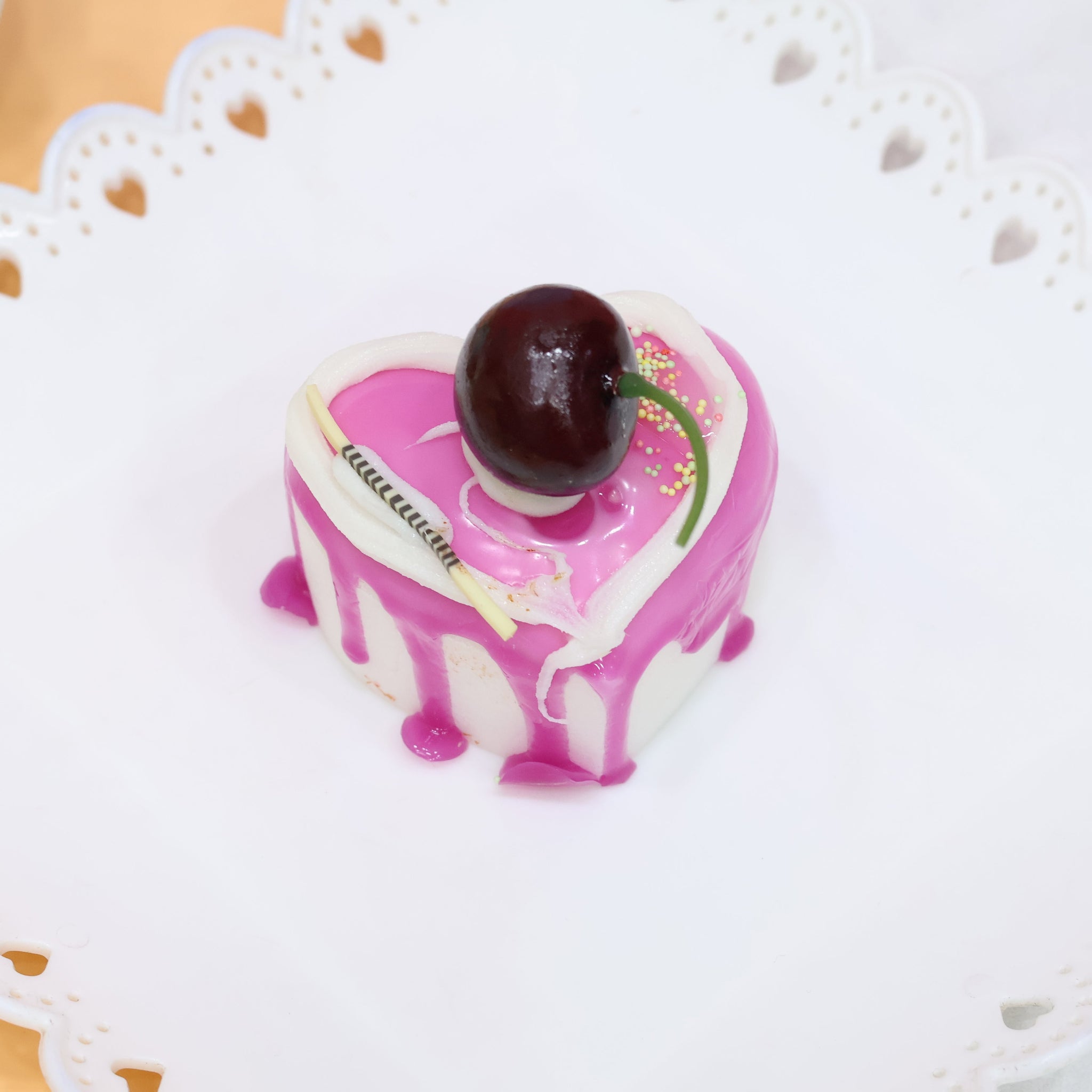 Heart Shape Cake Dessert Fridge Magnet