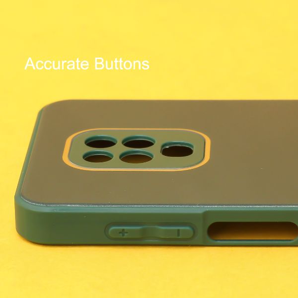 Dark green camera Safe mirror case for Redmi Note 9 Pro