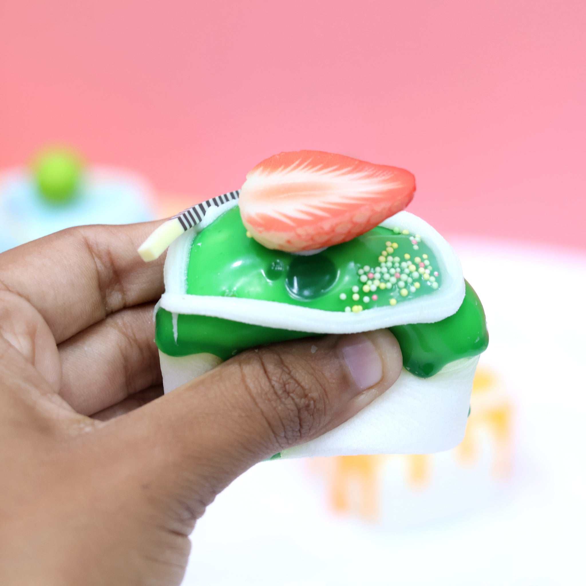 Heart Shape Cake Dessert Fridge Magnet