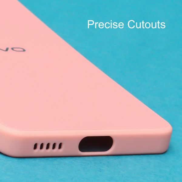 Light Pink camera Safe mirror case for Vivo V23 pro