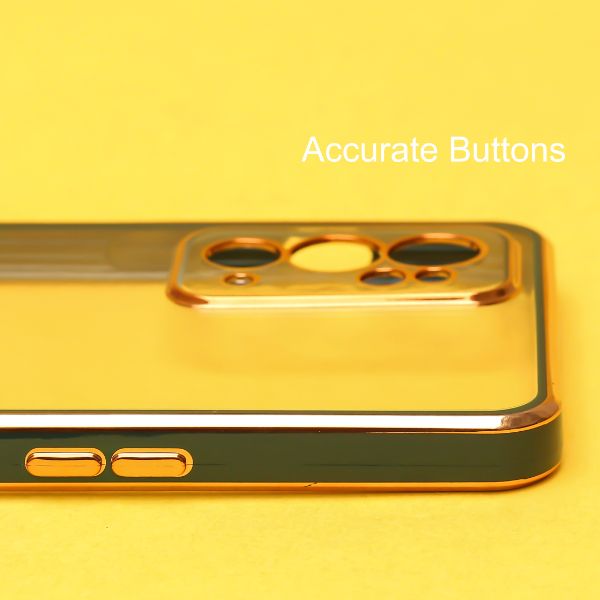 Dark Green Electroplated Transparent Case for Oneplus 9RT