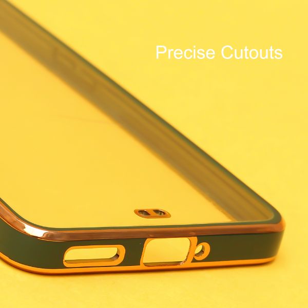 Dark Green Electroplated Transparent Case for Oneplus 9RT