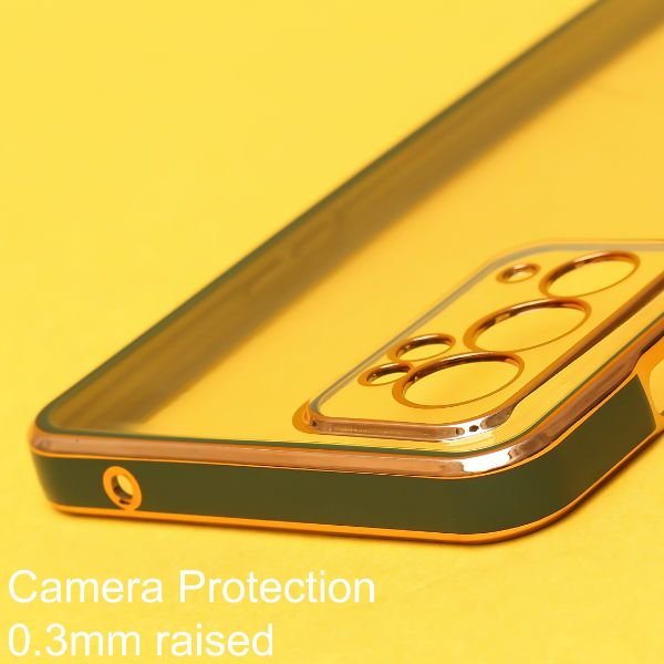 Dark Green Electroplated Transparent Case for Oneplus 9RT