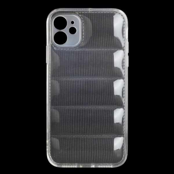 Transparent  Puffon silicone case for Apple iPhone 12