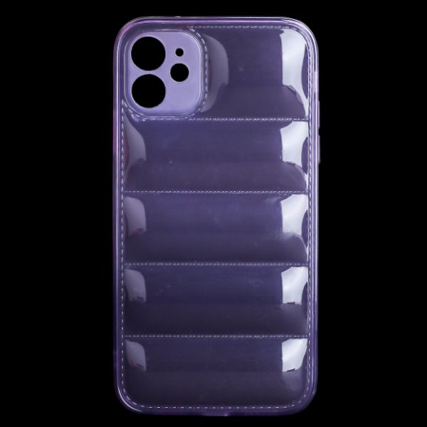 Purple Puffon silicone case for Apple iPhone 12