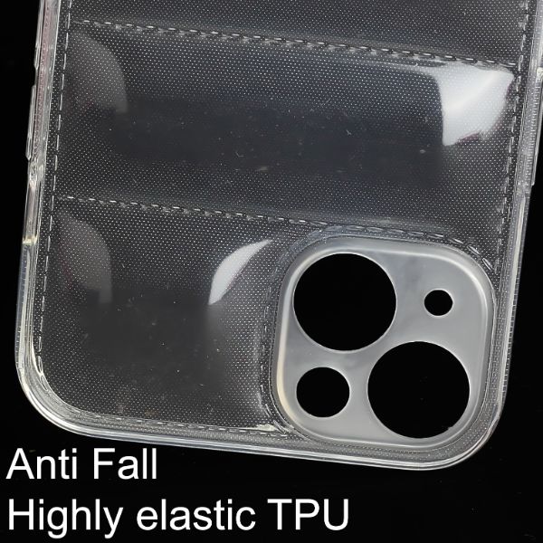 Transparent Puffon silicone case for Apple iPhone 14 Plus