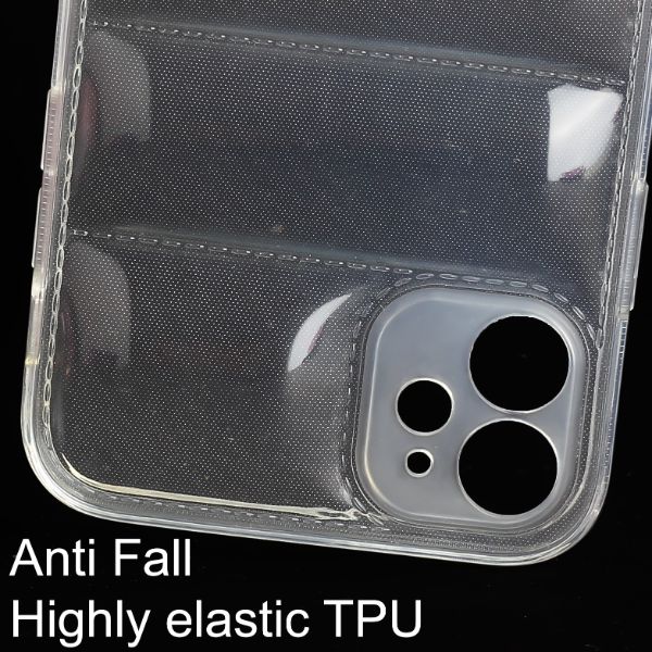 Transparent  Puffon silicone case for Apple iPhone 12