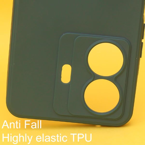Dark Green Spazy Silicone Case for Vivo T1 Pro