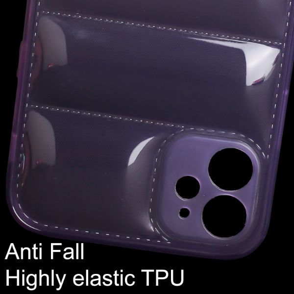 Purple Puffon silicone case for Apple iPhone 12