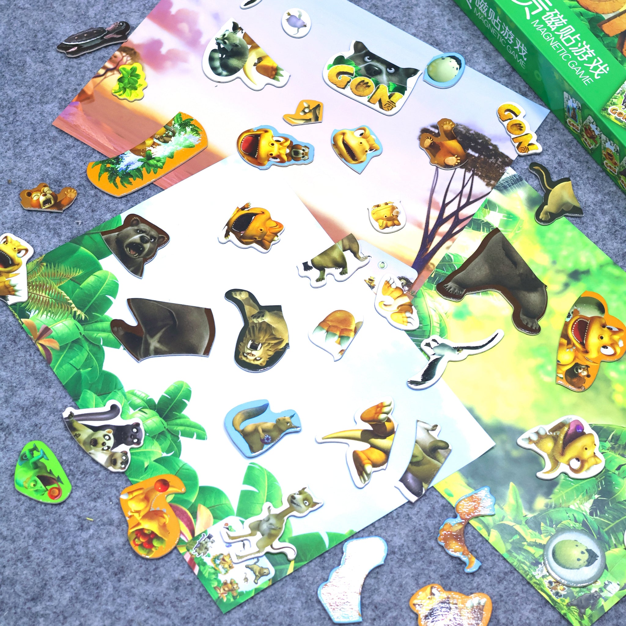 Magnetic Paste Puzzle Game With White Drawing Board