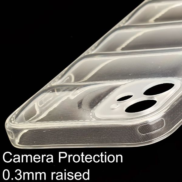 Transparent  Puffon silicone case for Apple iPhone 12