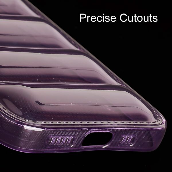 Purple Puffon silicone case for Apple iPhone 14 Plus