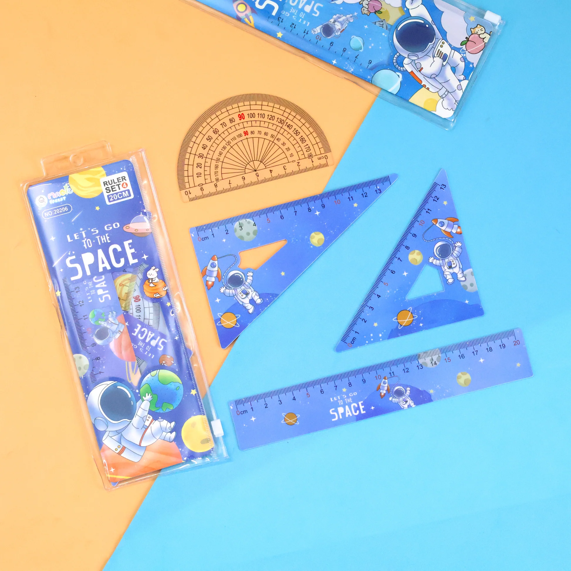 Geometry Ruler Set of 4 Pcs | 20 Cm