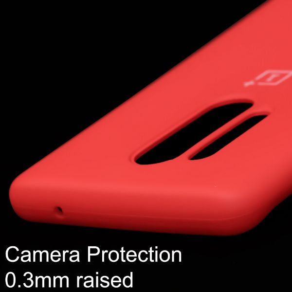 Red Original Silicone case for Oneplus 8 Pro