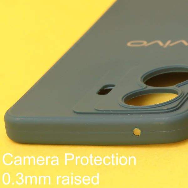 Dark Green Spazy Silicone Case for Vivo T1 Pro