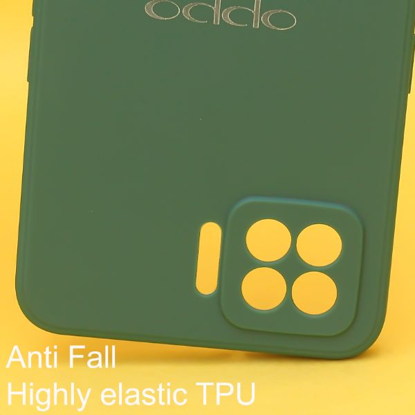 Dark Green Candy Silicone Case for Oppo F17