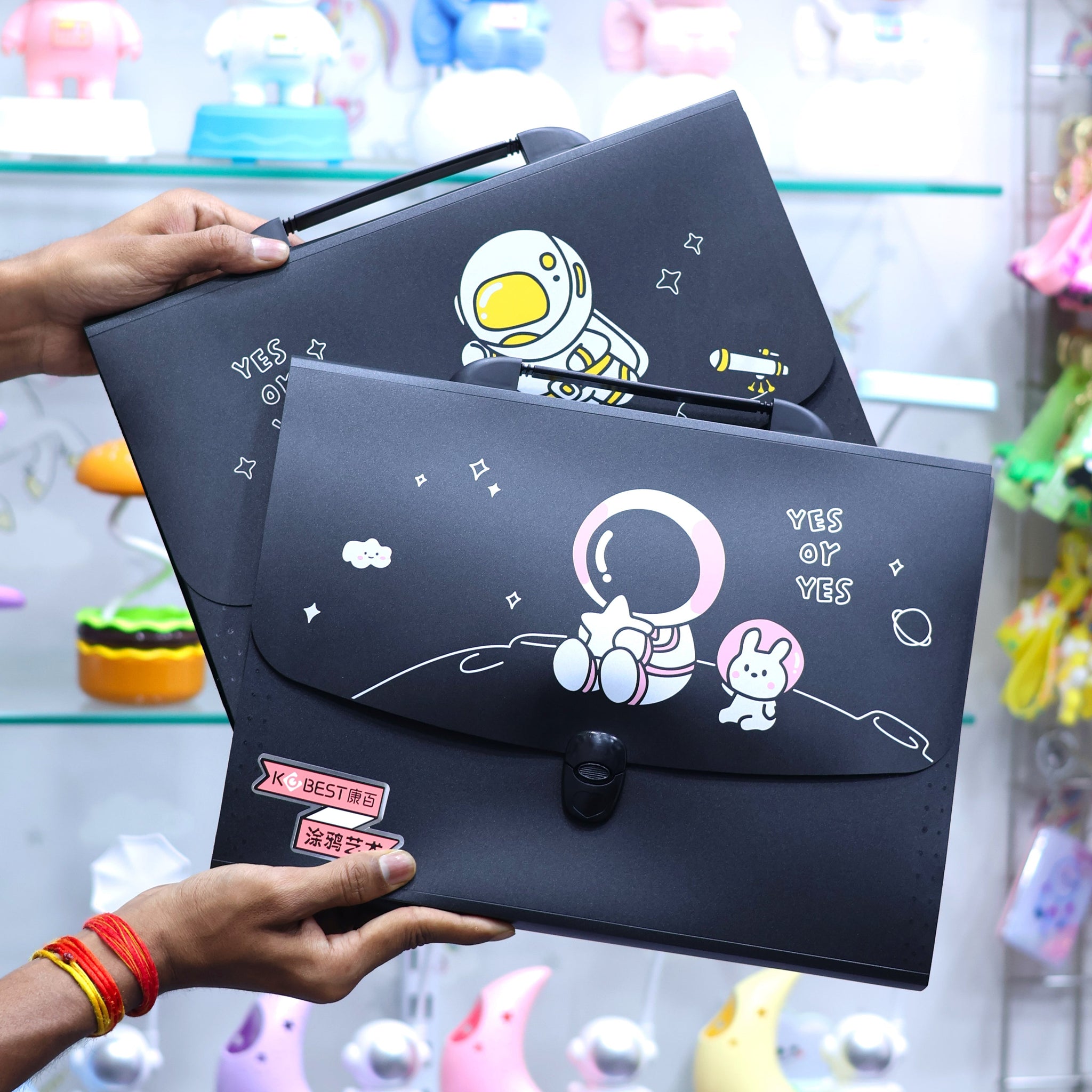 Space Theme Handbag Style File Folder