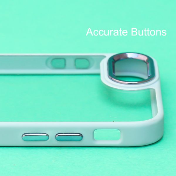 Lavender Blue Metal Protection Transparent Case for Apple iphone 7