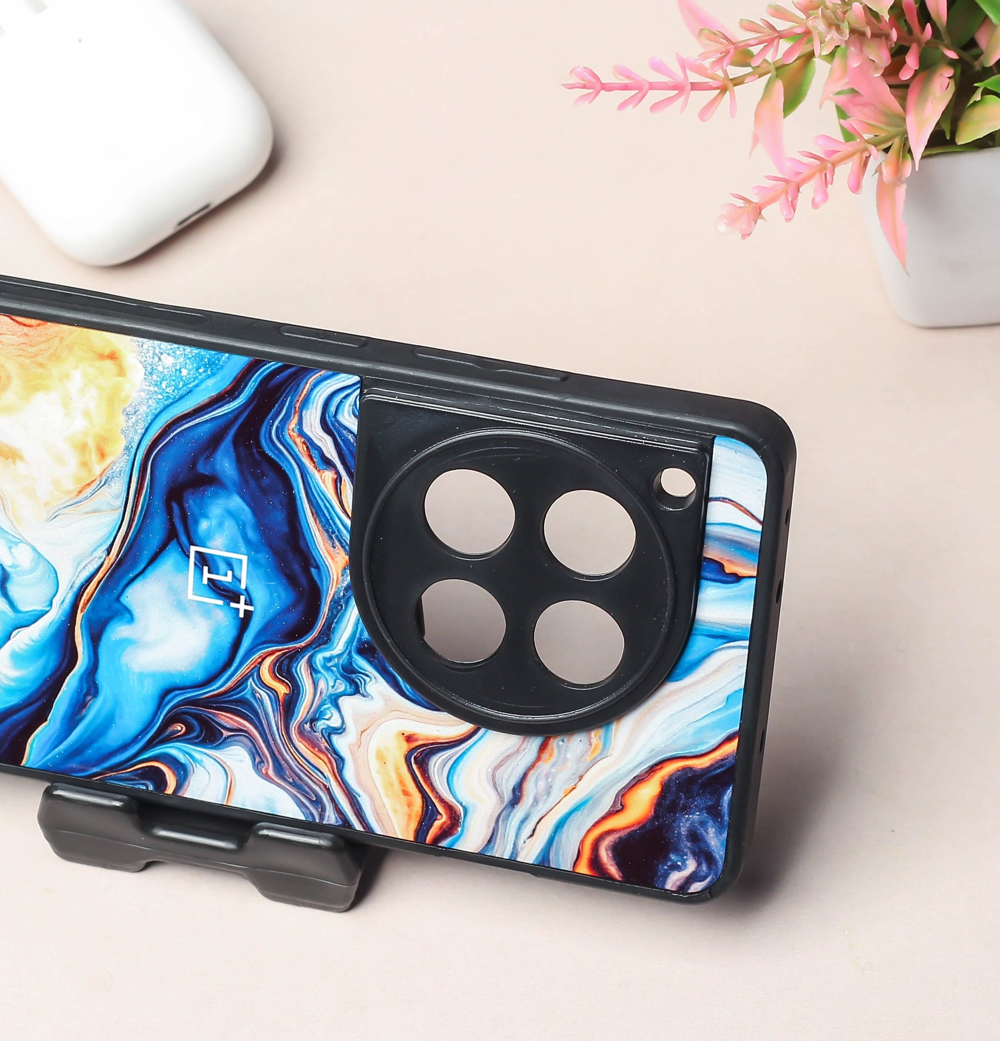 Blue Opulent metal back case for OnePlus 11R