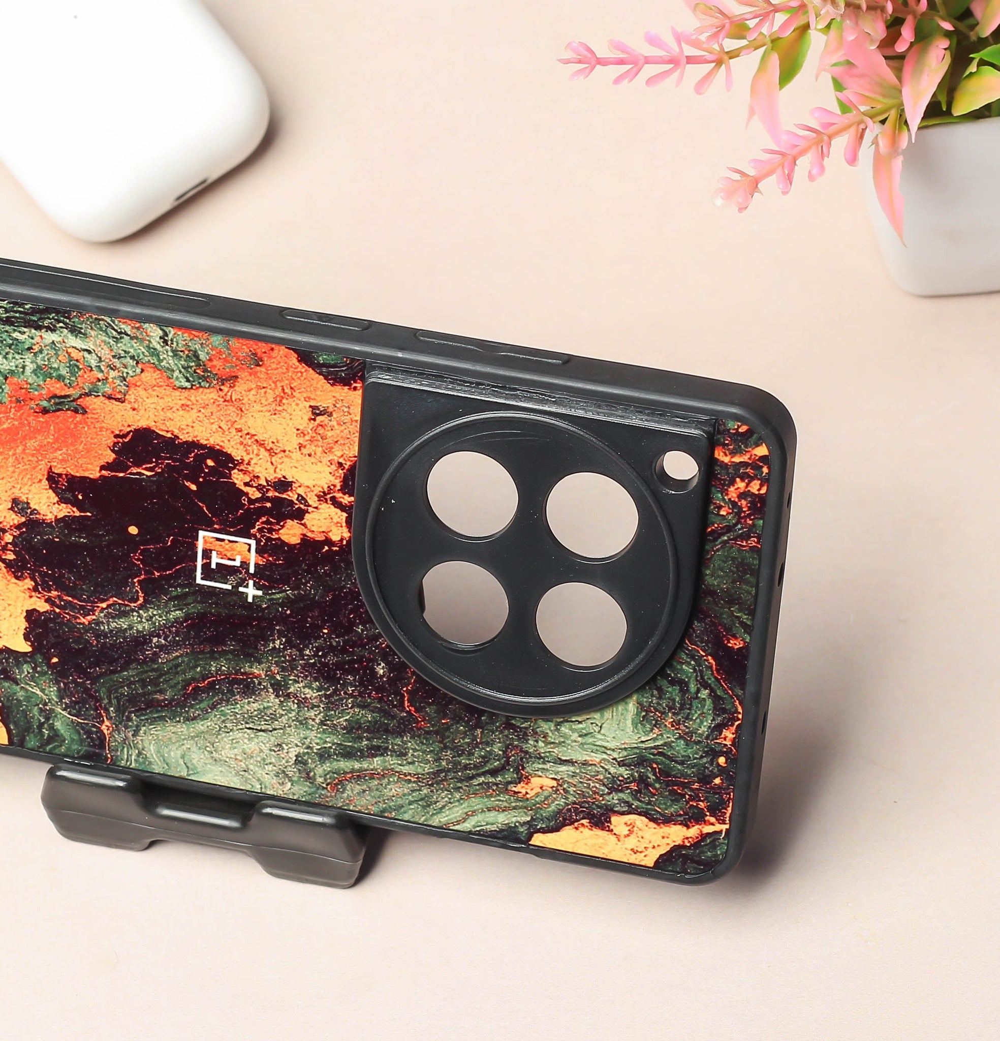 Green Golden elegance marble metal back case for OnePlus 11R