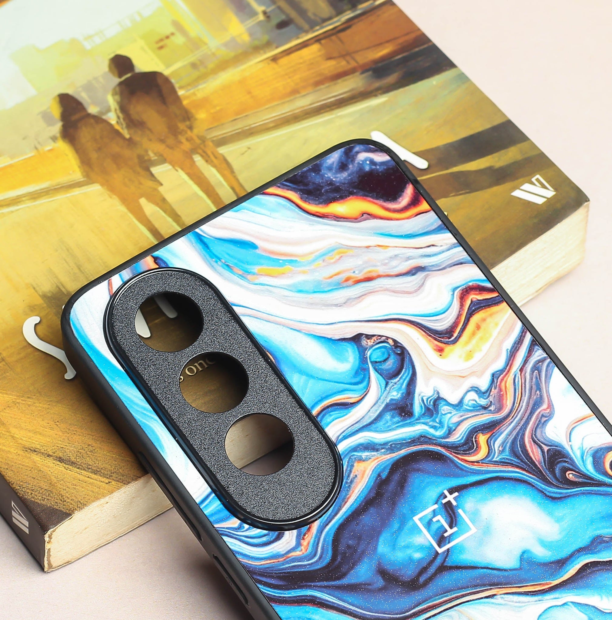 Blue Opulent metal back case for OnePlus Nord CE 4