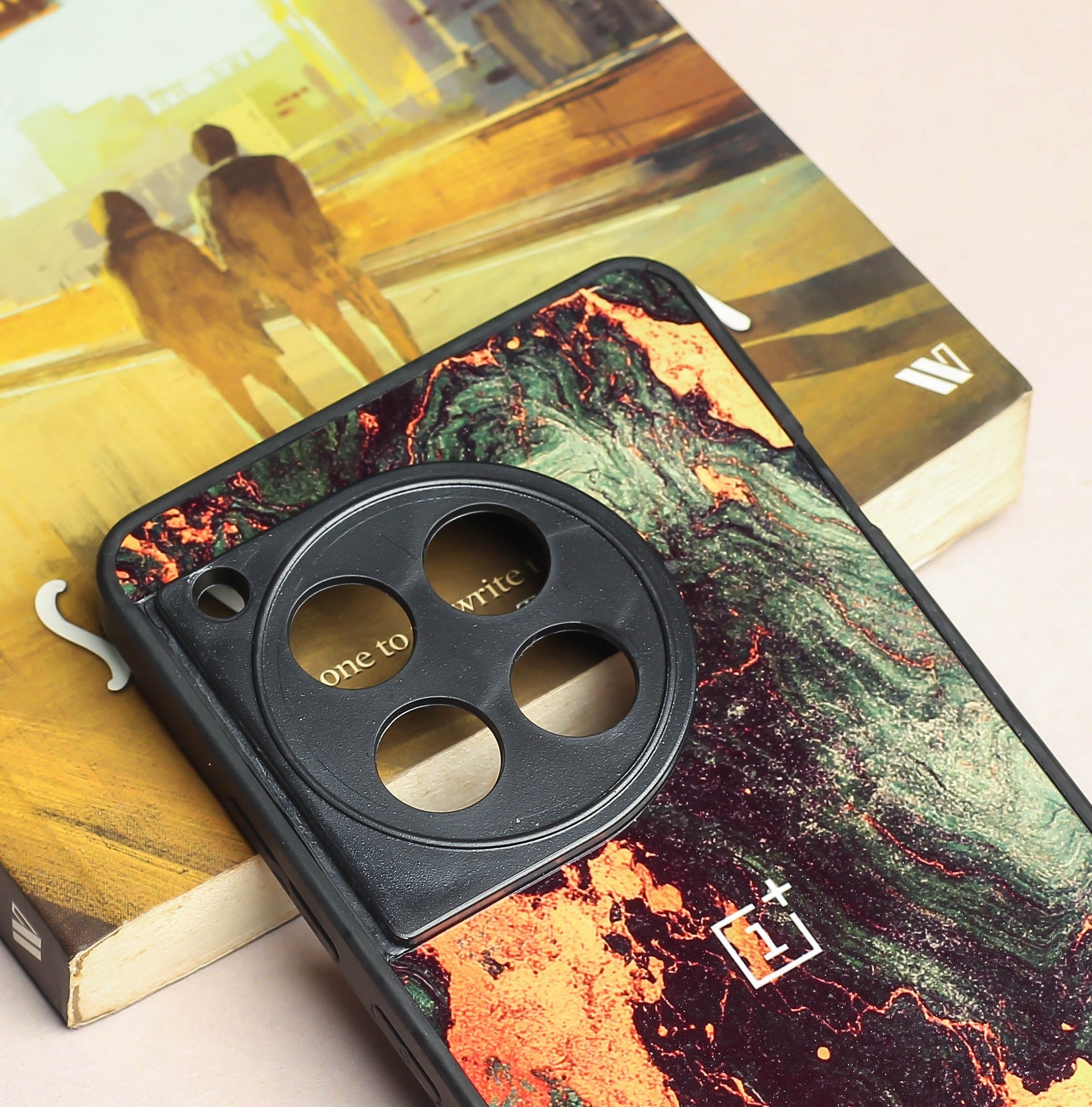 Green Golden elegance marble metal back case for OnePlus 11R