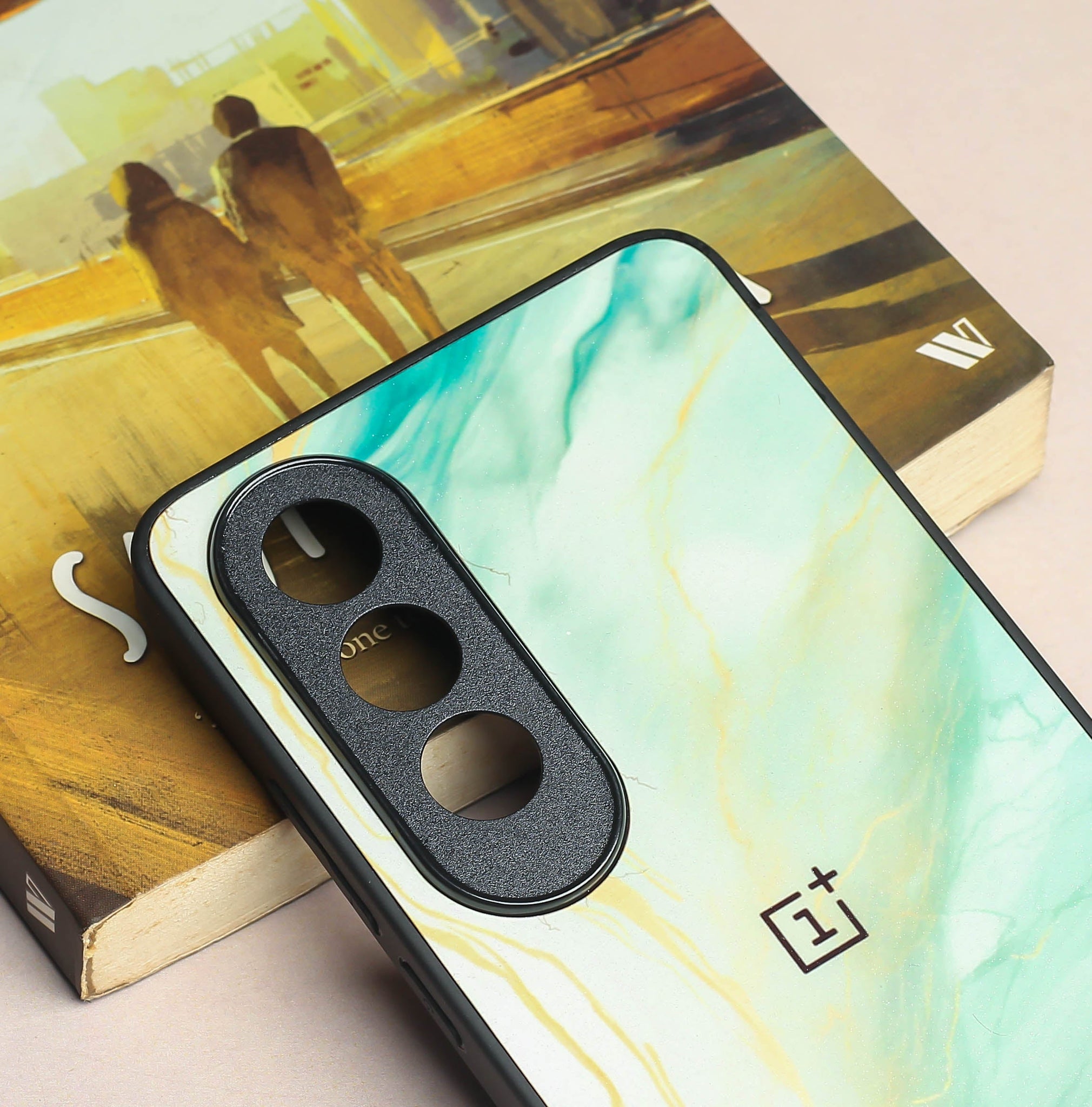 Green Luxe Marble metal back case for OnePlus Nord CE 4