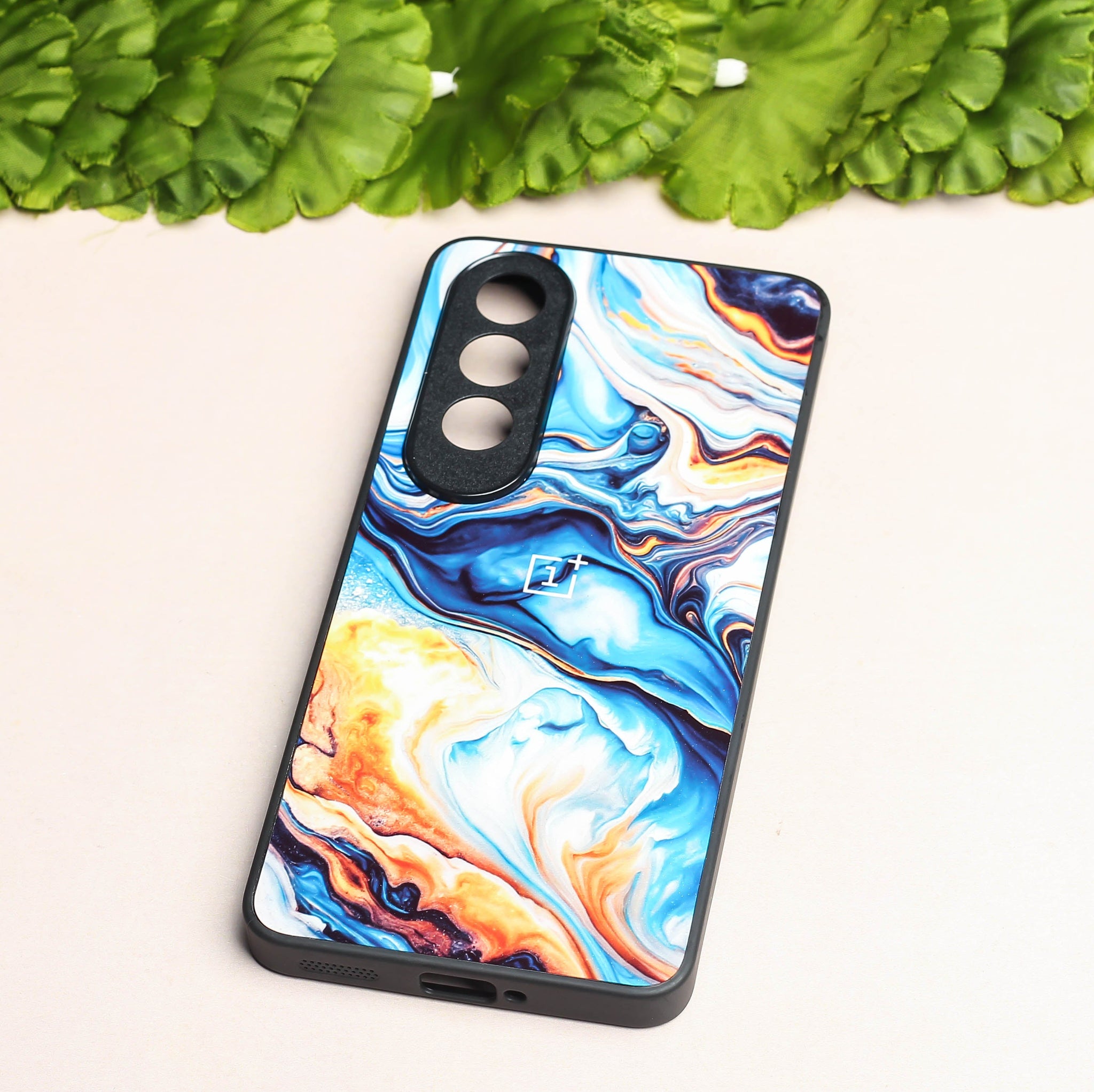 Blue Opulent metal back case for OnePlus Nord CE 4