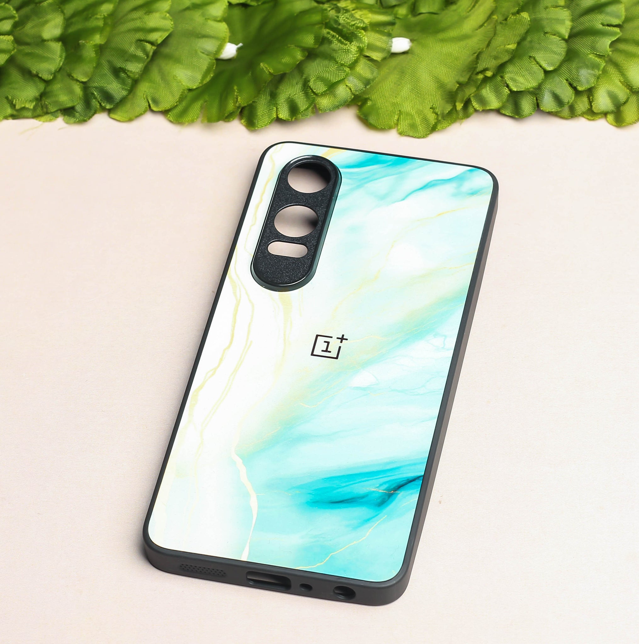 Green Luxe Marble metal back case for OnePlus Nord CE 4 Lite