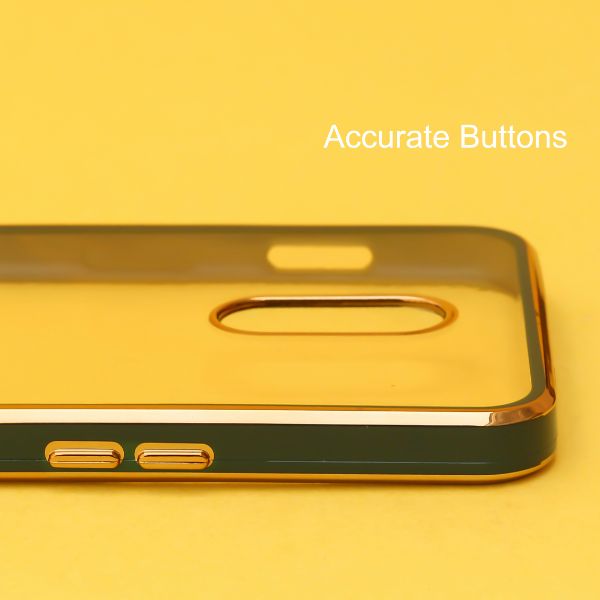 Dark Green Electroplated Transparent Case for Oneplus 7