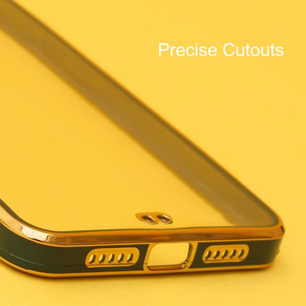 Dark Green Electroplated Transparent Case for Oneplus 7