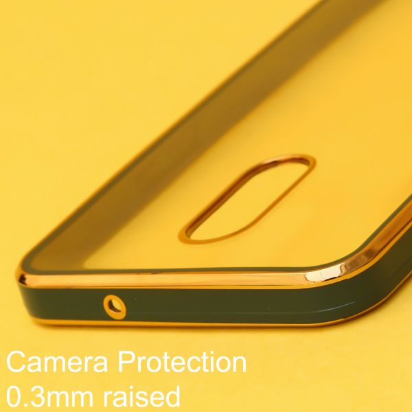 Dark Green Electroplated Transparent Case for Oneplus 7