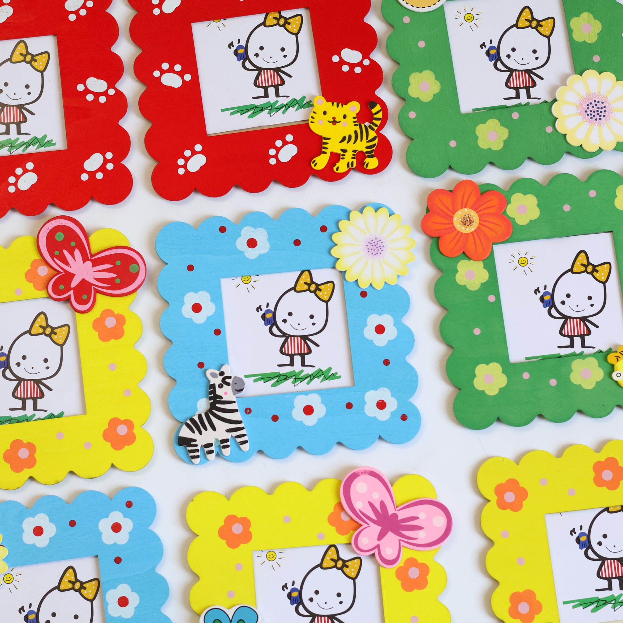 Kids Colorful Wooden Photo Frame