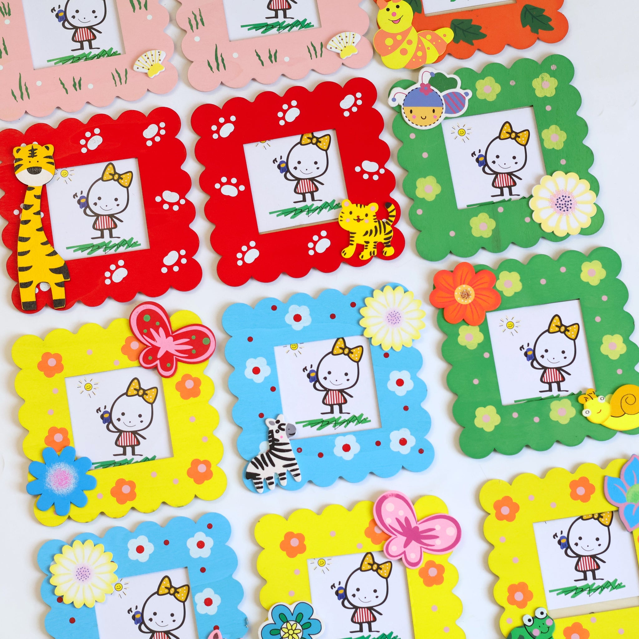 Kids Colorful Wooden Photo Frame